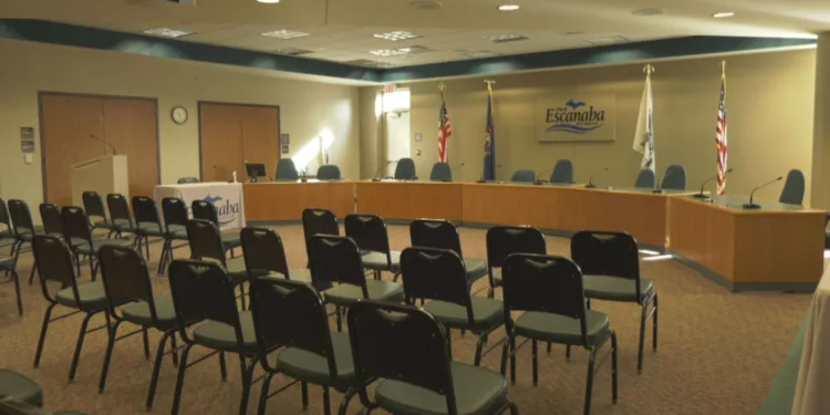 The City of Escanaba Council Chambers