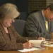 Dr. Laura Coleman and Duane Bedell sign the articulation agreements