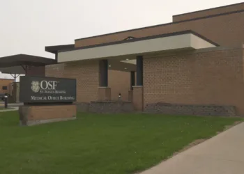 The cardiology clinic will be located inside the OSF Medical Office Building.