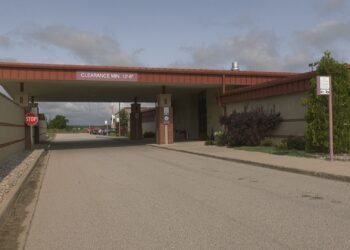 The Delta County Airport entrance