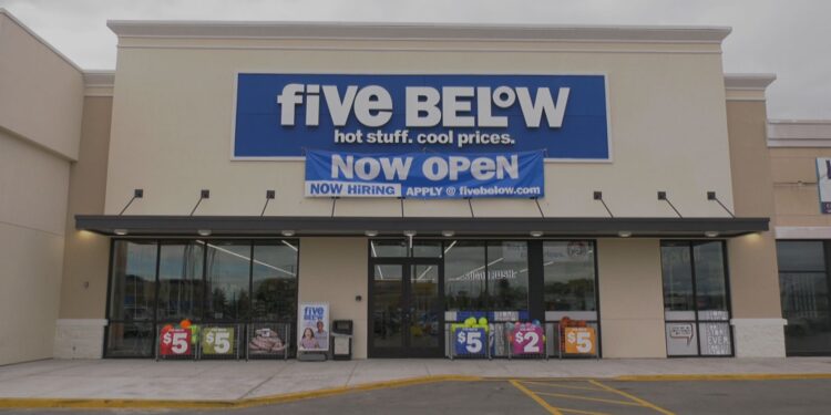 Five Below, located at 301 North Lincoln Road, Suite 200.