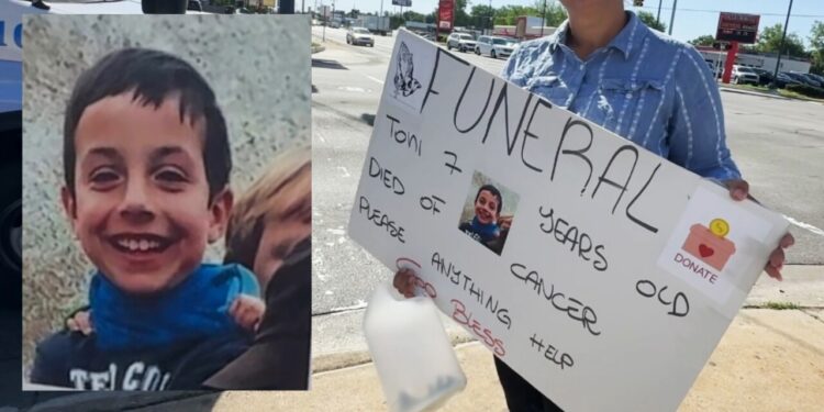 (WXMI via CNN Newsource) Grand Rapids Police are aware of panhandlers who’ve been appearing at several locations around the city this week soliciting donations, claiming they need money for funeral expenses for a child in their family who died just days ago, but FOX 17 has learned that the child in their photo was murdered in Spain in 2018.
