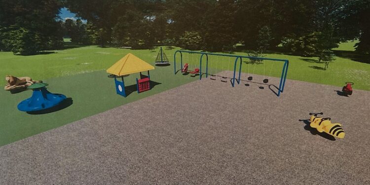 A rendering of the planned inclusive park