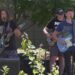 Pickstop performs at the first Lunchtime Live! of the summer.