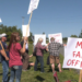 Corrections Officers walk picket line in Marquette