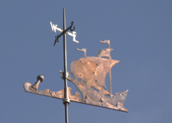 Historic weathervane re-installed at Ishpeming High School