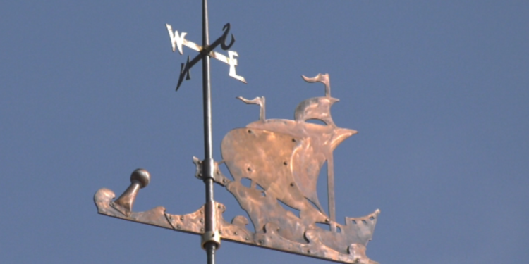 Historic weathervane re-installed at Ishpeming High School