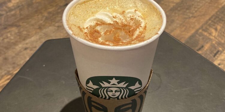 (Peter Morgan/AP/File via CNN Newsource) The Pumpkin Spice Latte at Starbucks returns to menus August 22.