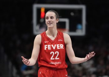 (Brynn Anderson/AP via CNN Newsource) Another game, another slice of history for Indiana Fever star Caitlin Clark.