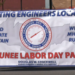 Union members march in Negaunee Labor Day Parade