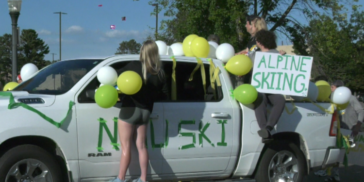 IT'S HOMECOMING WEEK AT NORTHERN MICHIGAN UNIVERSITY, AND THAT MEANS A HOMECOMING PARADE. DOZENS OF STUDENT ORGANIZATIONS MARCHED UP THIRD STREET THIS EVENING, TO CELEBRATE THE ANNUAL TRADITION AND MARK THE 125TH ANNIVERSARY OF THE UNIVERSITY'S FOUNDING IN 1899.