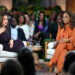 (SAUL LOEB/AFP via Getty Images) Vice President Kamala Harris and Oprah Winfrey at a campaign event in Farmington Hills, Michigan, on Sept. 19, 2024.