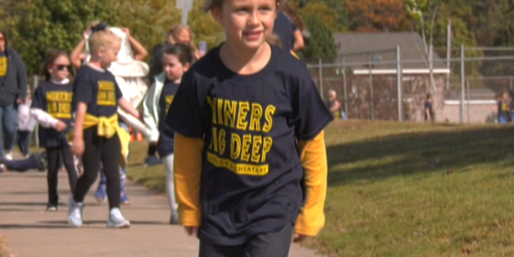 "So today is our Laps for Lakeview. It is our annual fundraiser here at Lakeview School, where the students come out, they raise money, and then they come out and they run laps to earn that money that the community has donated. Three laps is about a mile. So that is pretty impressive, that they're doing seven laps, and that was third grade," said Holman.