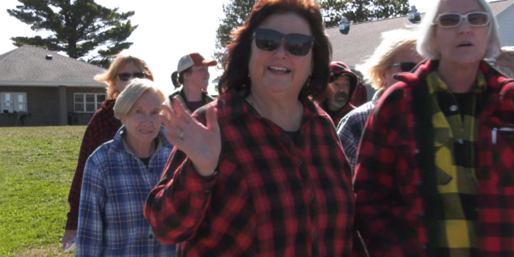 The competition for the largest gathering of plaid clad persons is really heating up. Houghton has officially participated in Plaidurday for only two years, but seems to draw the largest crowds, thanks to it's plaid proud population.