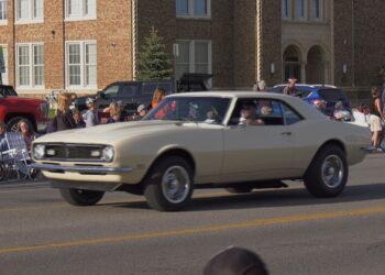 A car in the 2024 Krusin' Klassics Fun Run parade