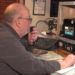 Ham Radio coordinator Tom Perry is in charge of the network of operators that monitor the course, relay important information, and call for help if needed.