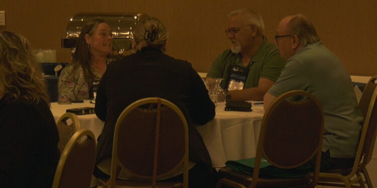 Some of the Delta County commissioners at the conference.