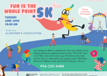 Every year, the residents of Brookridge Heights take part in a point five K run/walk to benefit the Alzheimer's Association.