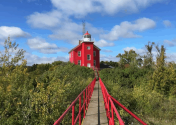 The tours look at maritime commerce and its connection to the city, as Marquette would not exist without this harbor sentry.
