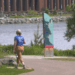 The city of Marquette officially dedicated the Marquette Cultural Trail Wednesday across from Gaines Rock.