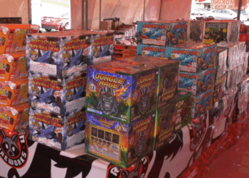 At Spread Eagle Fireworks in Marquette, they're loaded for bear. Literally. The amount of state-of-the-art pyrotechnics up for sale is impressive.