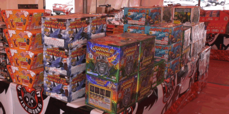 At Spread Eagle Fireworks in Marquette, they're loaded for bear. Literally. The amount of state-of-the-art pyrotechnics up for sale is impressive.