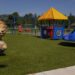 The inclusive play area at the Bark River Senior Center park