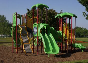 The new playground equipment at Royce Park