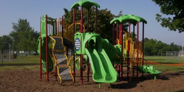 The new playground equipment at Royce Park