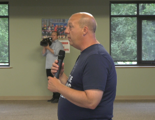 The Chairman of the Michigan Democratic Party, Curtis Hertel, spoke to nearly 100 Democrats and potential Democrats. He also fielded questions from those assembled. Of highest concern is how to gain seats lost in Congress, and what the party stands for.