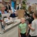 A family checks out at Pak Ratz