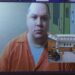 Jackson appears in court from the Delta County Jail via Zoom.