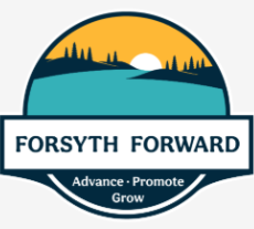 The celebration kicked off with a ribbon cutting ceremony followed by a presentation from the Executive Director of Forsyth forward Alan Cook highlighting the services and resources available to small businesses in the Gwinn area.