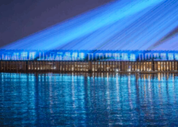 With the holidays approaching you can experience the magic of the season in downtown marquette, as the historic lower harbor ore dock comes alive with it's annual holiday laser light show.