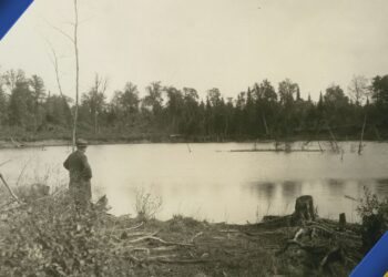Barnes-Hecker Mine, taken day after cave-in. Courtesy: Glenn Wing, Ely Township