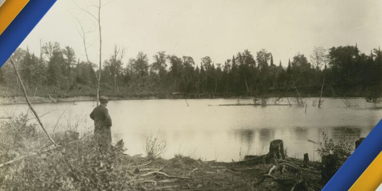 Barnes-Hecker Mine, taken day after cave-in. Courtesy: Glenn Wing, Ely Township
