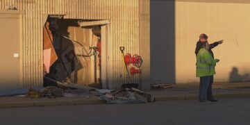 Photo taken by a WZMQ 19 reporter hours after the crash