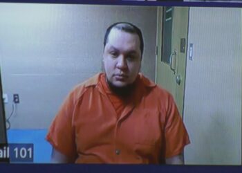 Jackson appeared in court from the Delta County Jail via Zoom