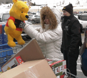 Troopers from the MSP Iron Mountain post were parked outside the local Walmart this afternoon, hoping the community would help fill a patrol car or two with toys.