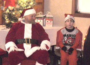 Special needs children who have difficulty with crowds and loud noises were able to have a sensory friendly visit with Santa this afternoon at the maresa offices in marquette.