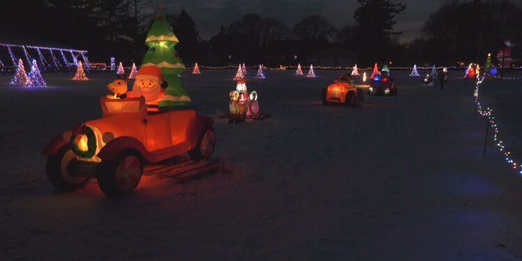 Part of last year's Lights in the Park display