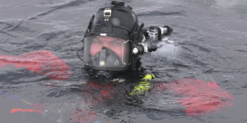 The Marquette County Sheriff's Department Dive Team held its annual ice rescue training on Wednesday in Negaunee.