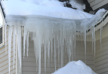 The heavy snow and ice buildup have already caused roofs to collapse at the Westwood Mall in Marquette and the VFW in Ishpeming. The freeze-thaw cycle adds to the problem, causing ice dams to form along the edge of roof lines.