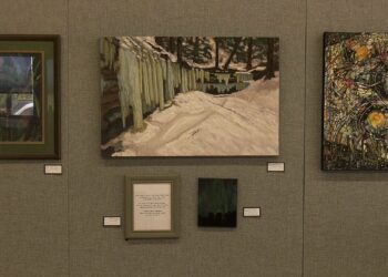 A few of the pieces displayed at 2025's inaugural Made U.P. Art Show