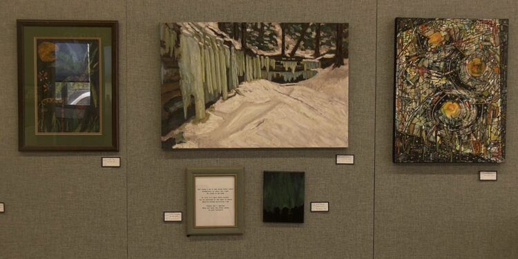 A few of the pieces displayed at 2025's inaugural Made U.P. Art Show