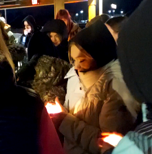 A vigil was held at Texas Roadhouse in honor of missing NMU student Trenton Massey. Hundreds of people turned out in support of the Massey family.