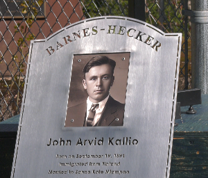 A groundbreaking took place today at the future home of the Barnes-Hecker Memorial Park