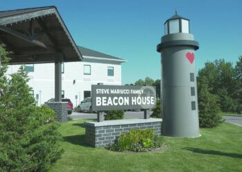 The entrance to the Mariucci Family Beacon House.