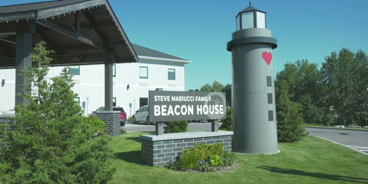 The entrance to the Mariucci Family Beacon House.
