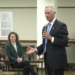 Congressional hopeful Callie Barr, along with former Social Security Commissioner Martin O'Malley, were in Marquette Friday for a community forum about growing concerns over the future of the Social Security Administration.